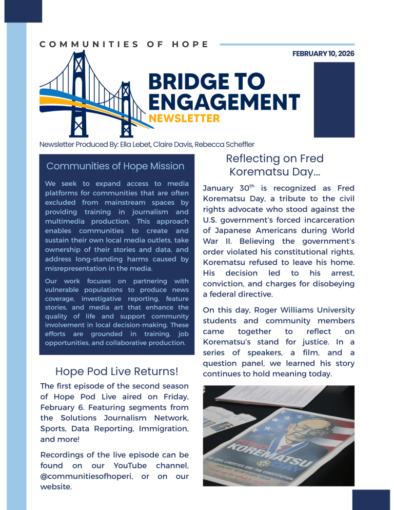 Newsletter 1 – 2/10/2026