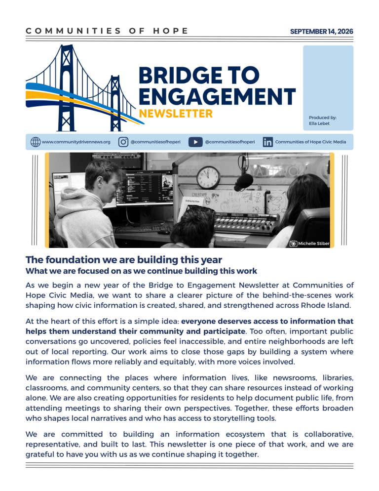 The foundation we are building this year – 9/17/2026