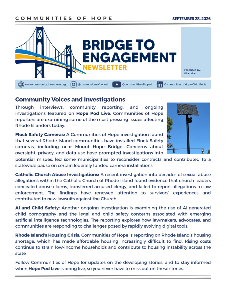 Community Voices and Investigations